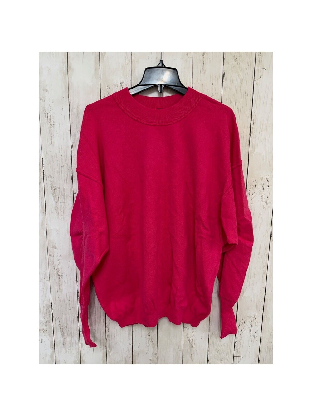 Free People Womens Mock Neck Sweater Size S Pink Rose Cashmere Blend Knit